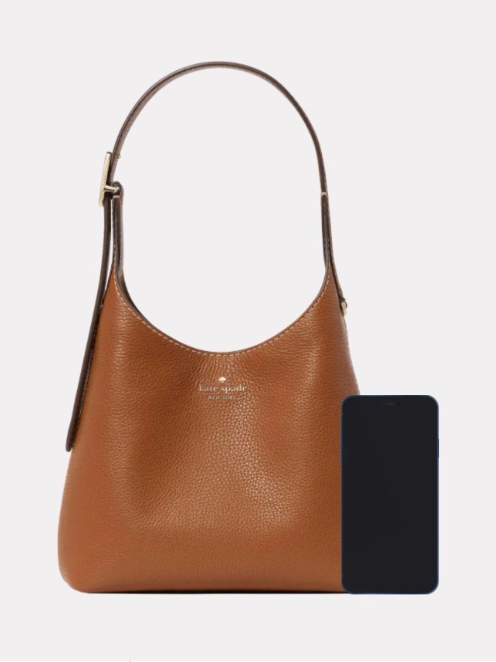 kate spade 454 large Tan Leather Shoulder Bag